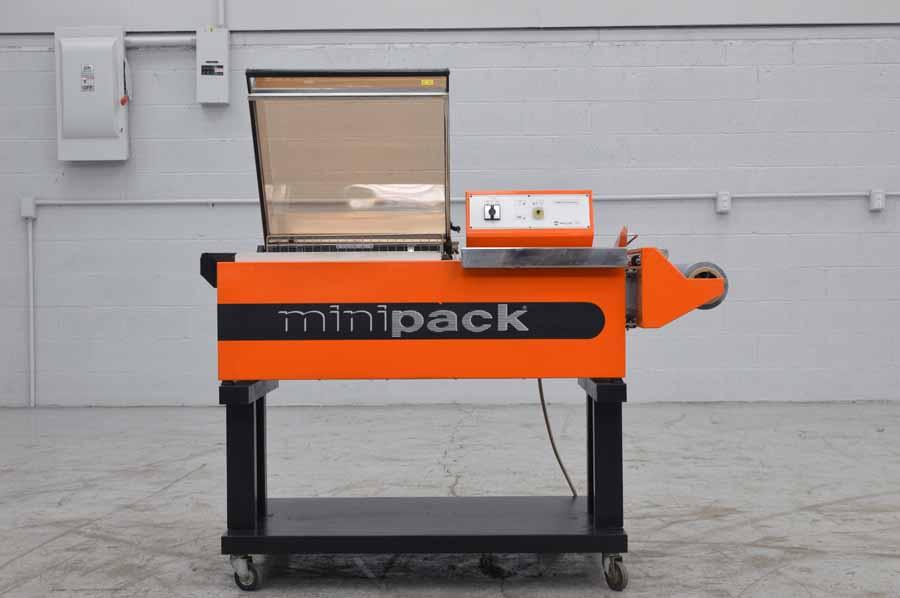 Lot #115: 1996 MiniPack FM 76 Semi-Automatic Shrink Wrap Machine - WireBids